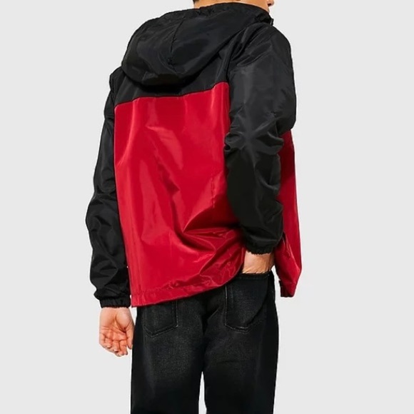 Red and Black Quarter Zip Pullover Jacket - Picture 1 of 16